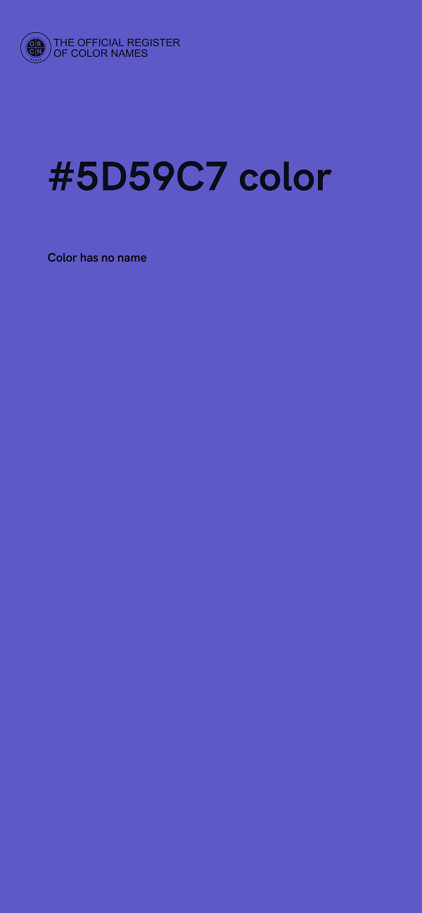 #5D59C7 color image