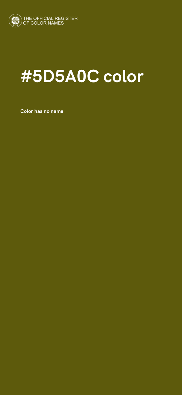 #5D5A0C color image