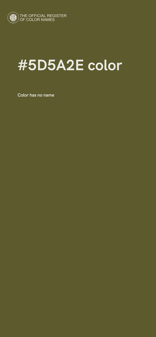 #5D5A2E color image