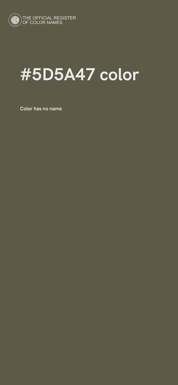 #5D5A47 color image