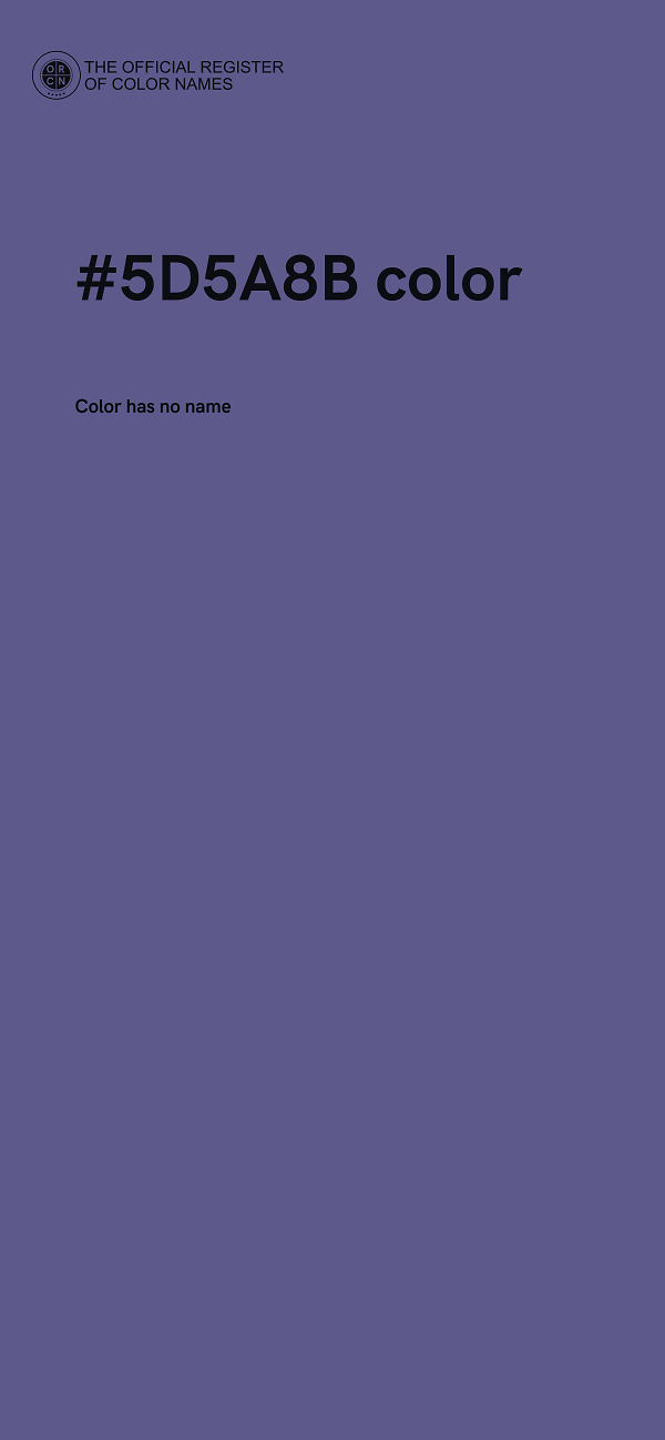 #5D5A8B color image