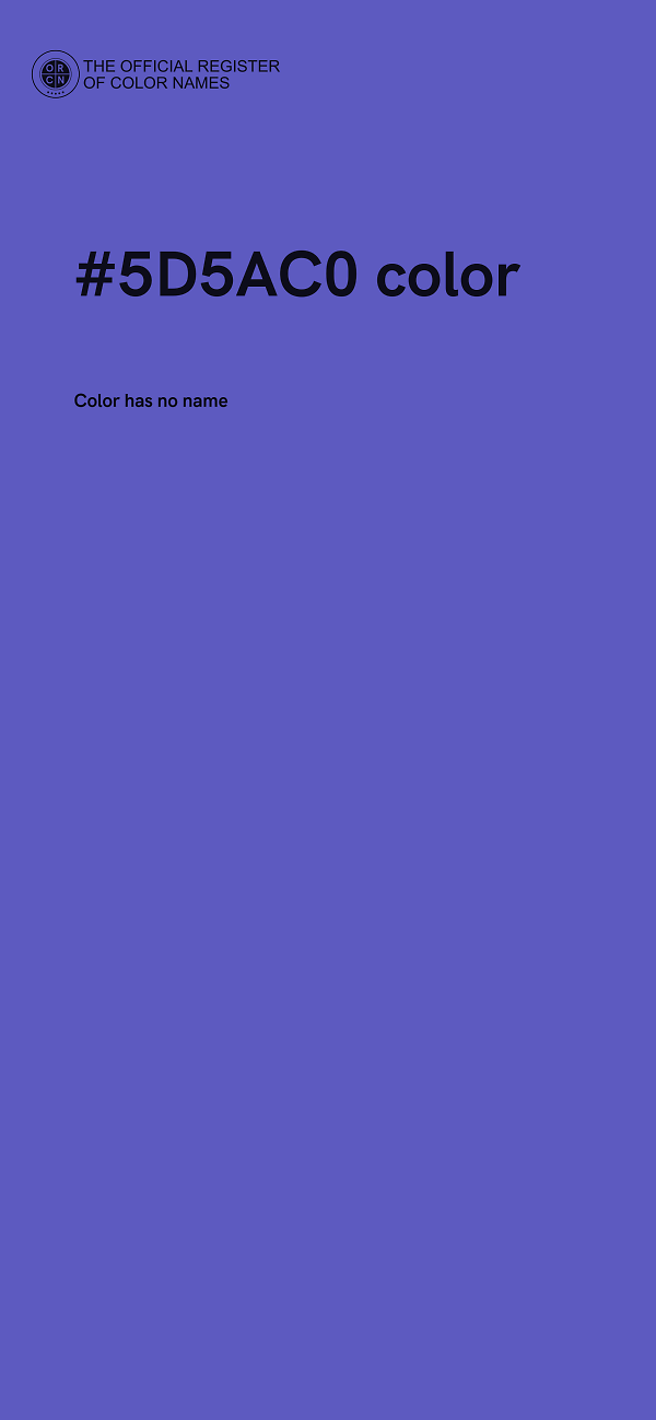#5D5AC0 color image