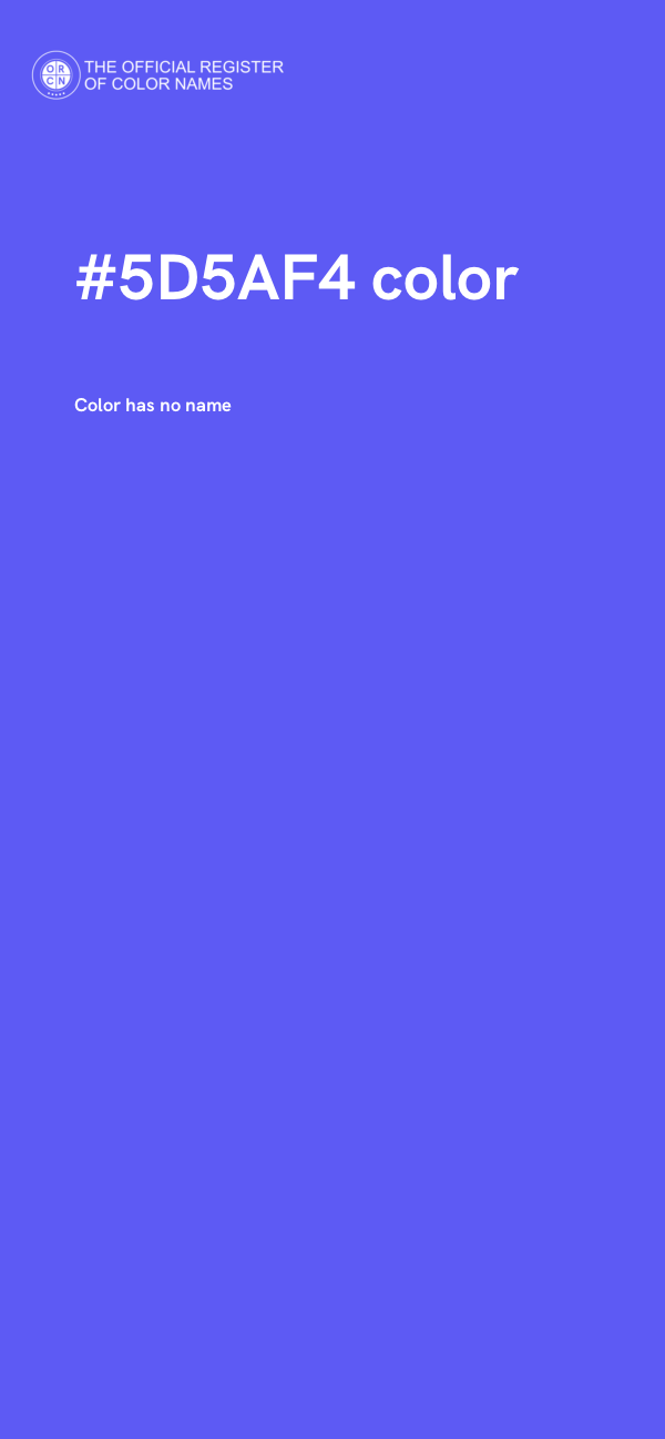 #5D5AF4 color image