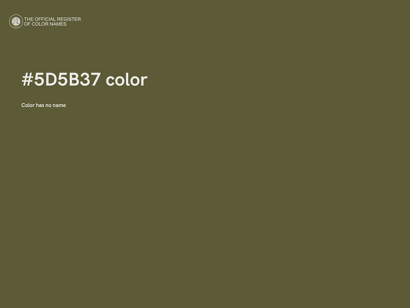#5D5B37 color image