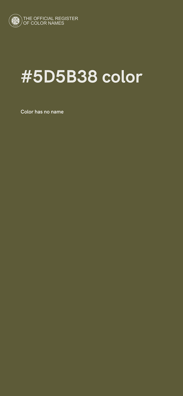 #5D5B38 color image