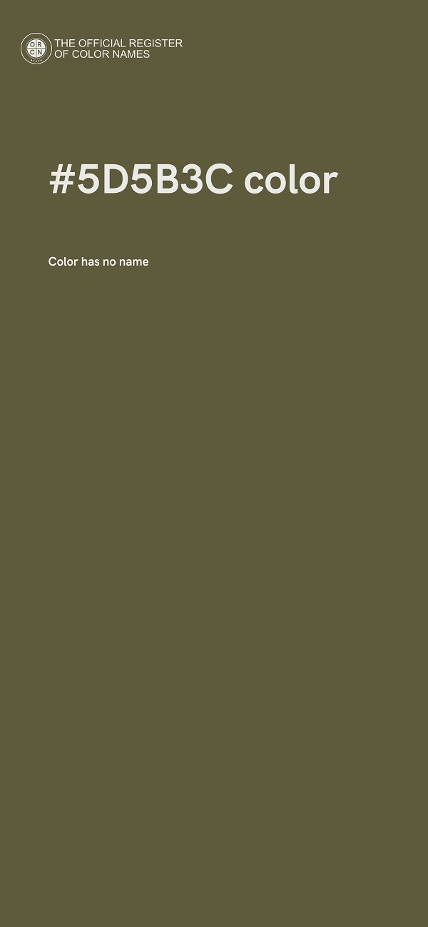 #5D5B3C color image