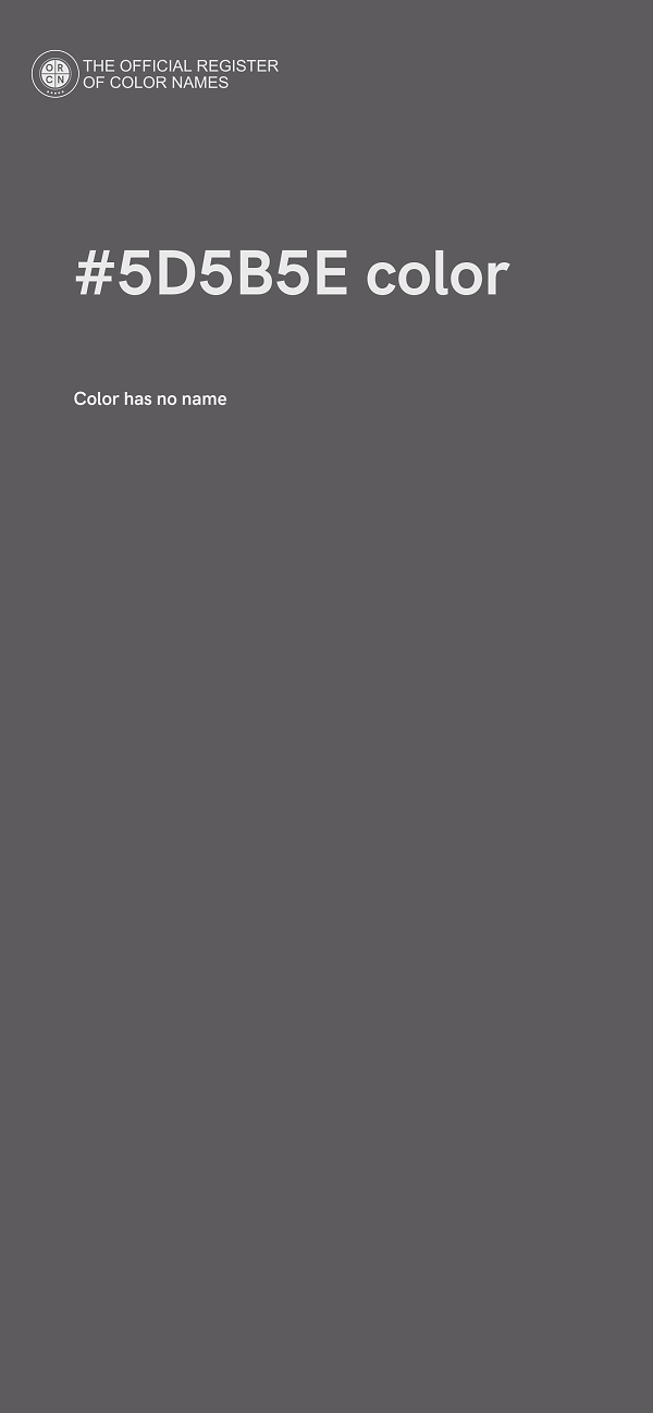 #5D5B5E color image