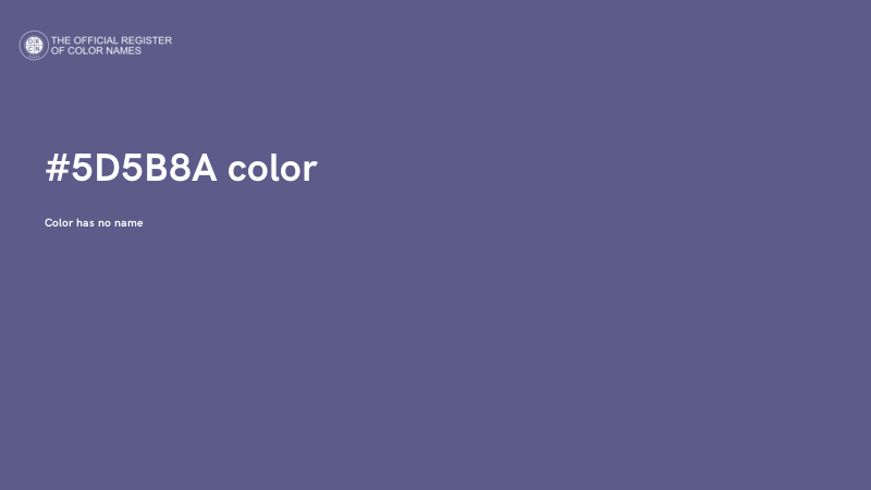 #5D5B8A color image