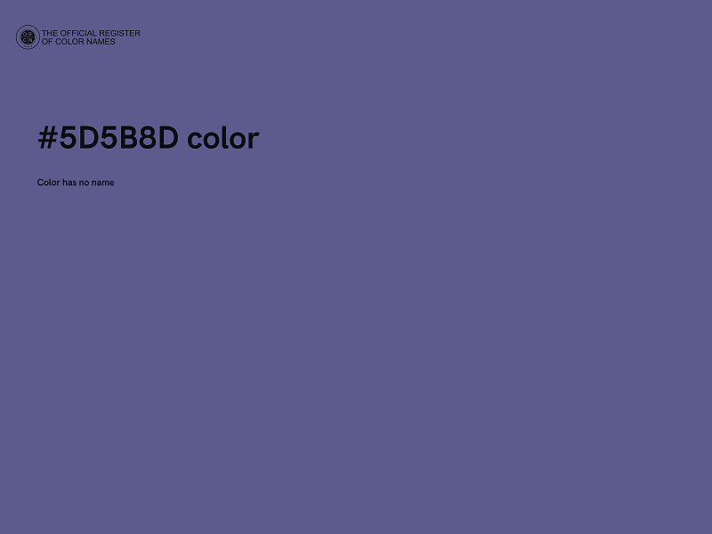 #5D5B8D color image