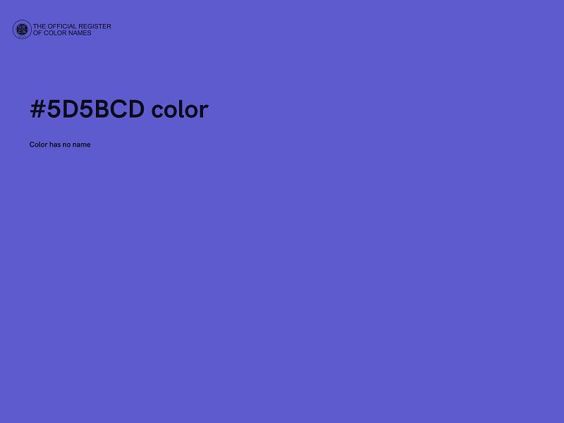 #5D5BCD color image