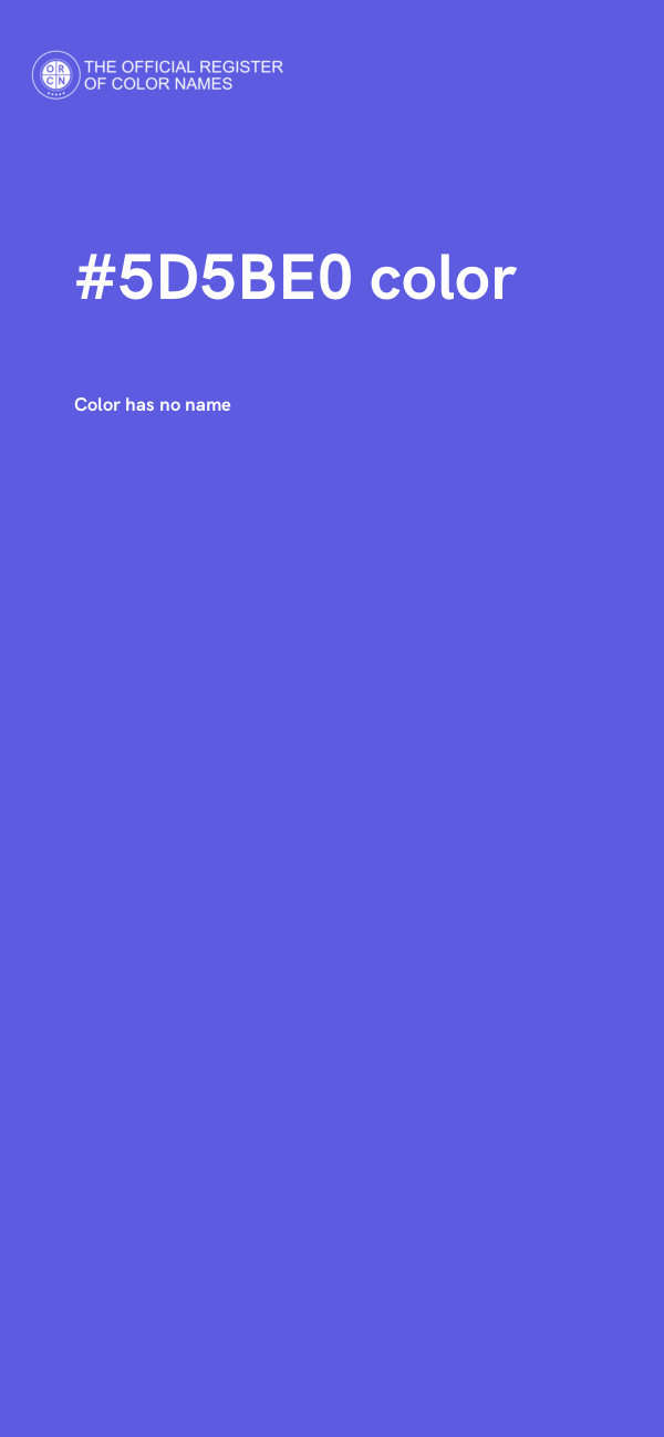 #5D5BE0 color image