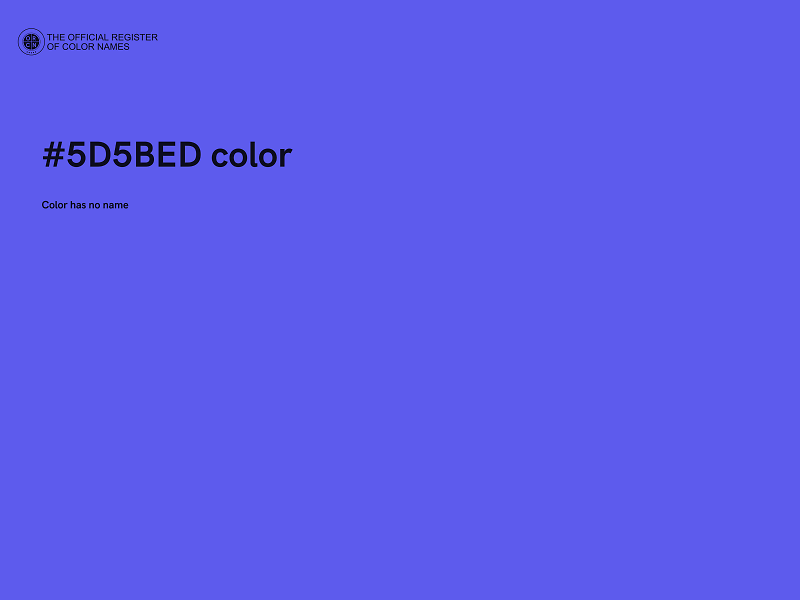 #5D5BED color image