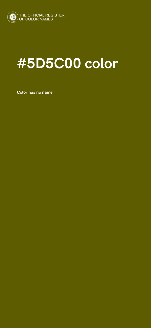 #5D5C00 color image