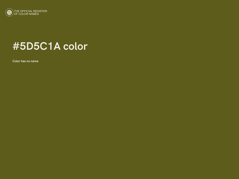 #5D5C1A color image