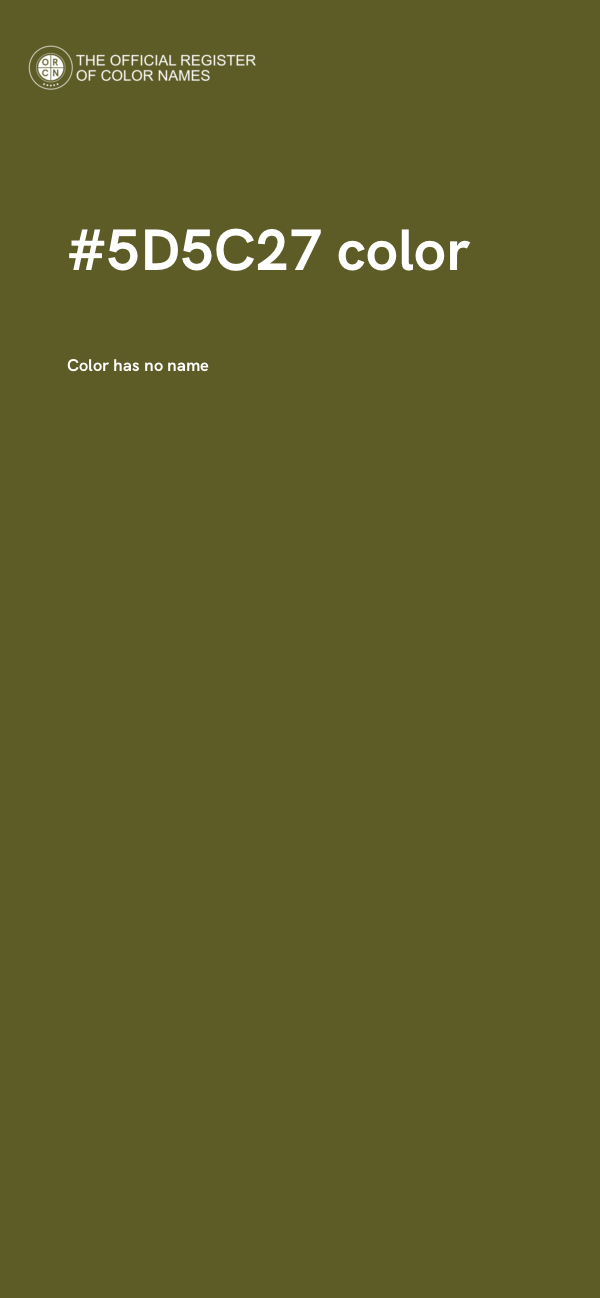 #5D5C27 color image