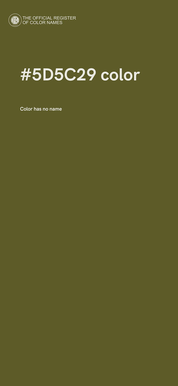 #5D5C29 color image