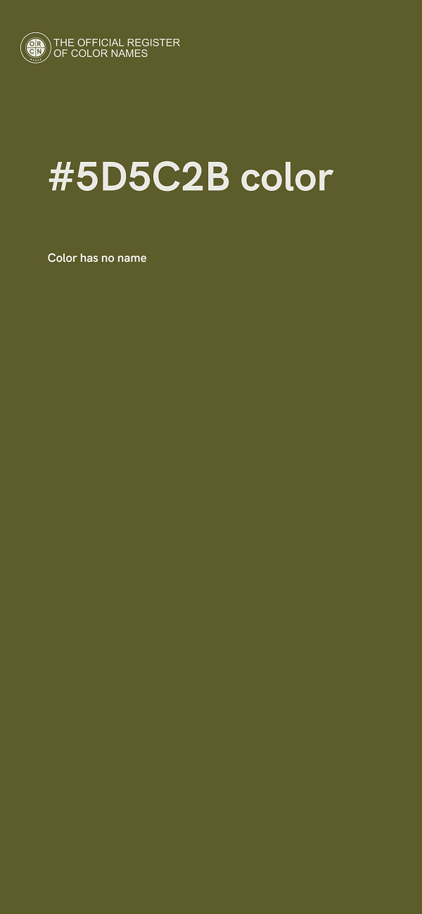 #5D5C2B color image