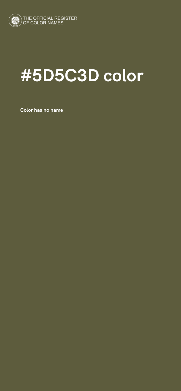 #5D5C3D color image