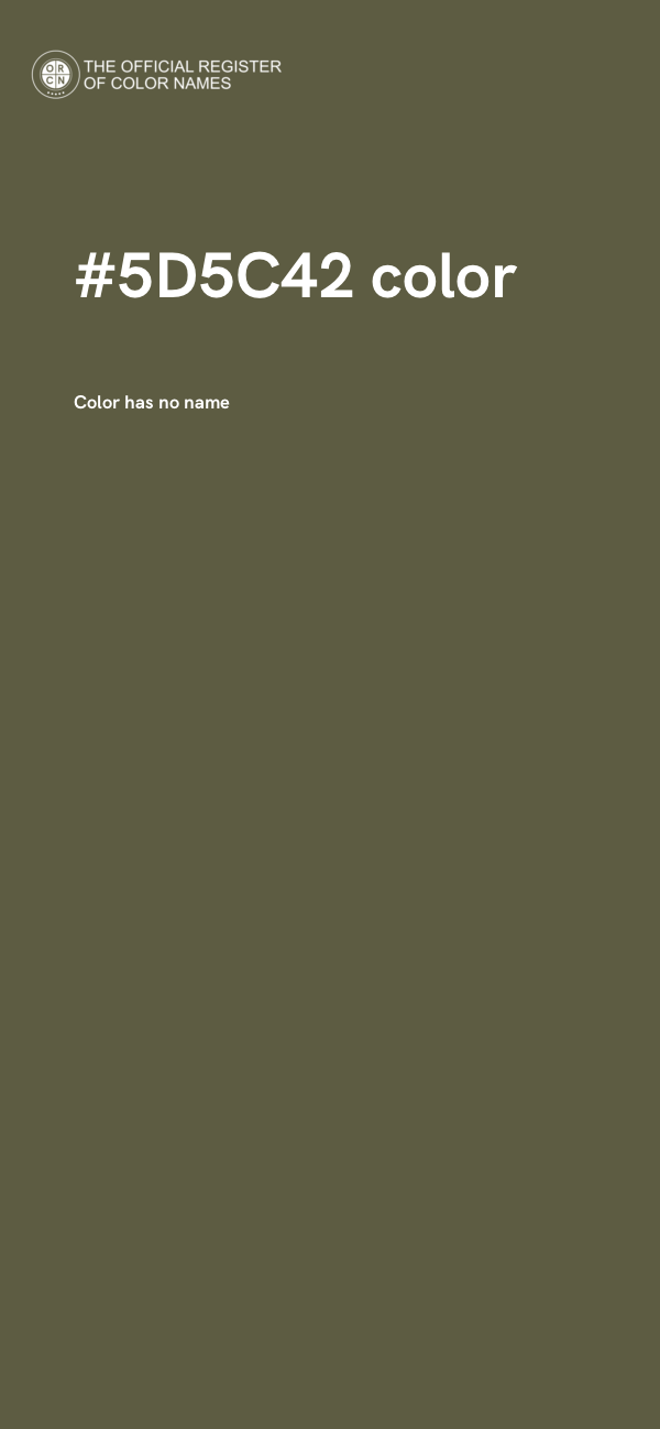 #5D5C42 color image