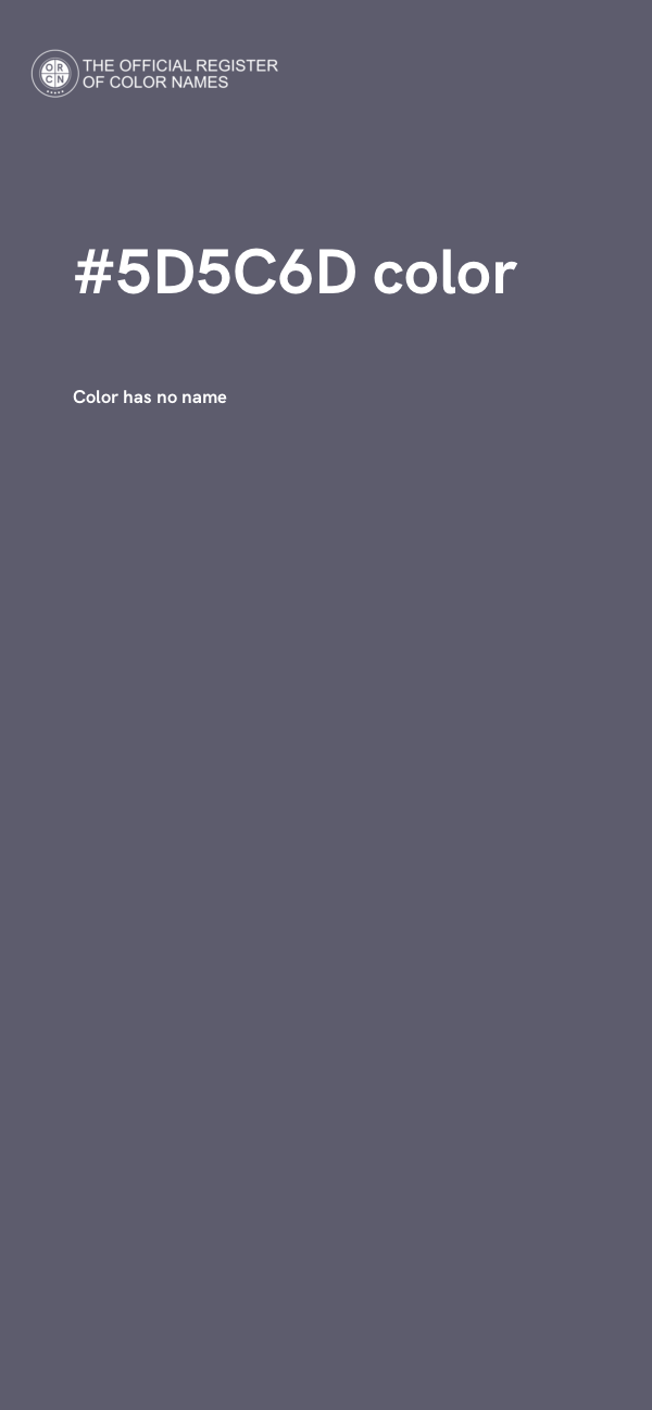 #5D5C6D color image