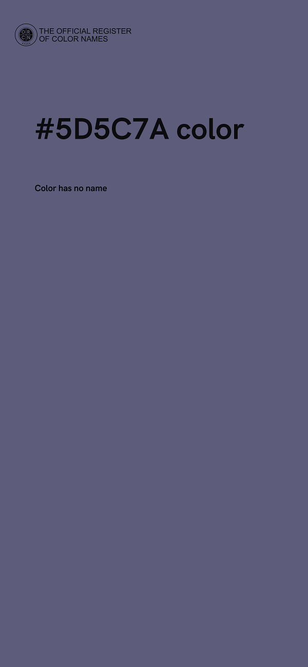 #5D5C7A color image
