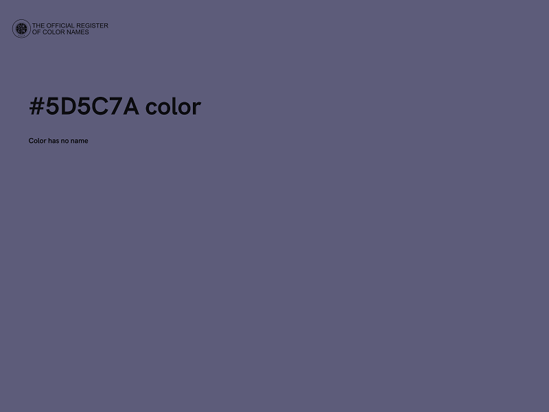 #5D5C7A color image