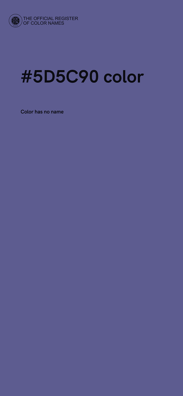 #5D5C90 color image