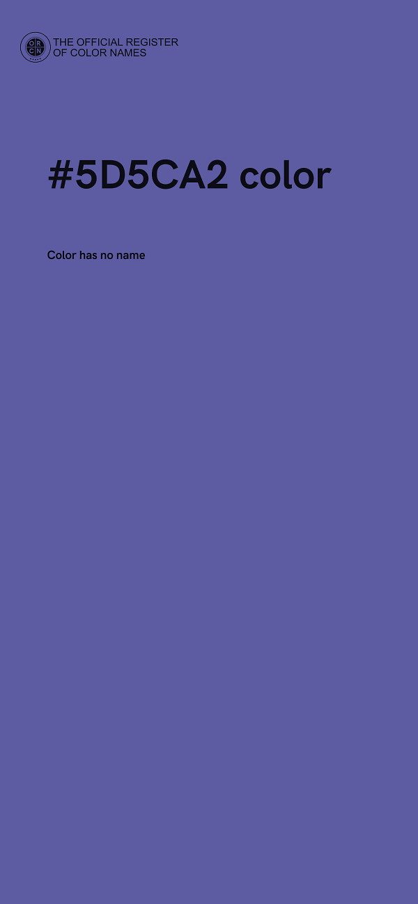 #5D5CA2 color image