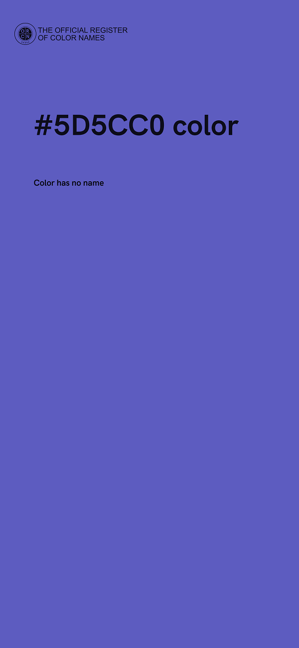 #5D5CC0 color image