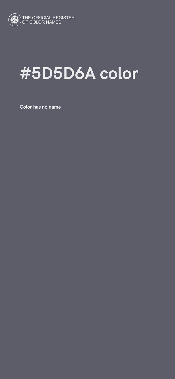 #5D5D6A color image