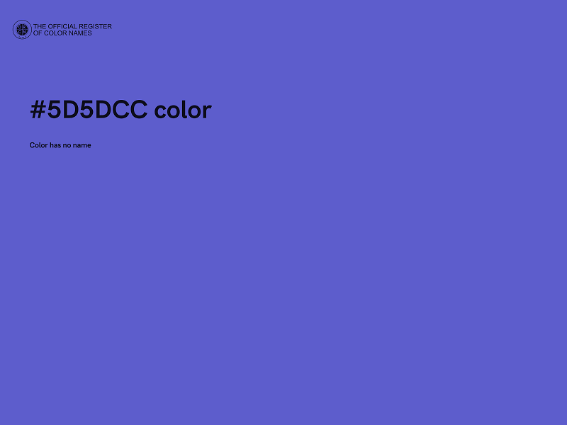 #5D5DCC color image