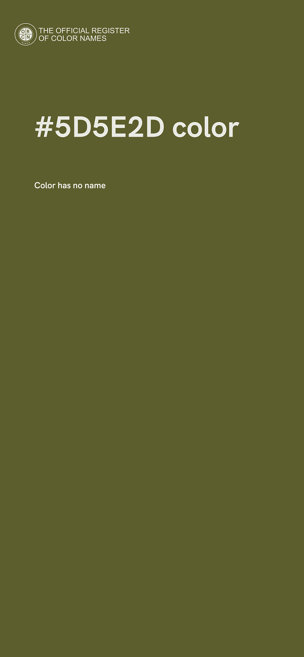 #5D5E2D color image