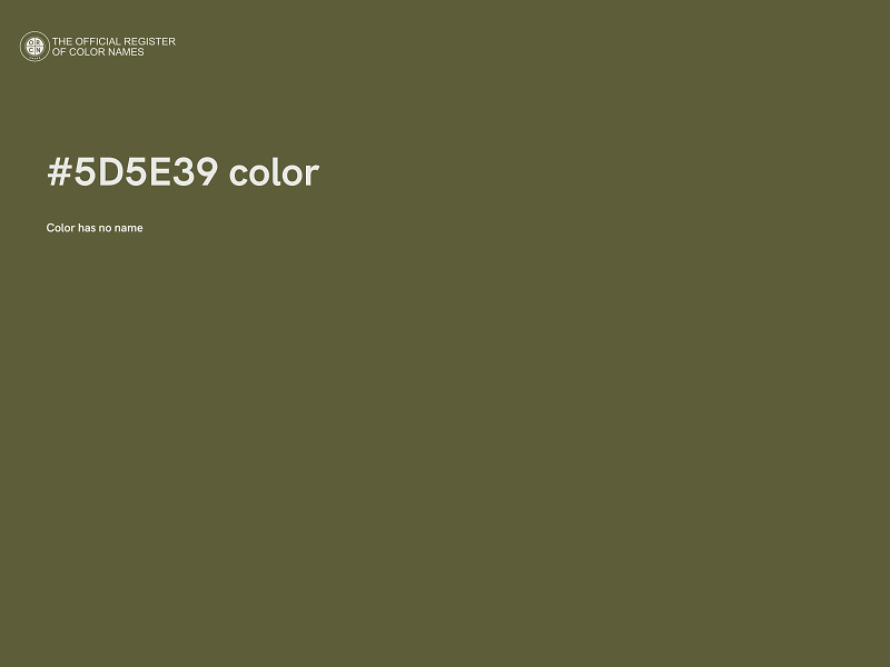 #5D5E39 color image