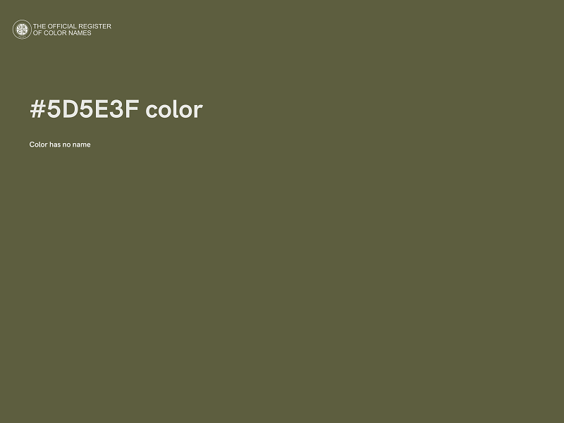 #5D5E3F color image