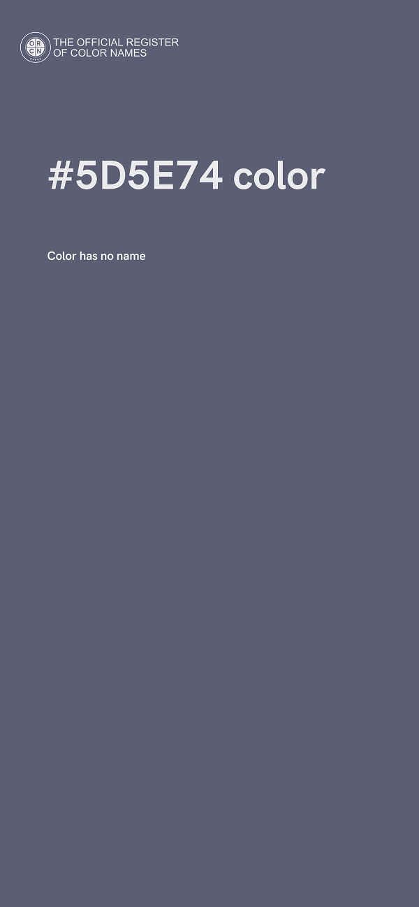 #5D5E74 color image