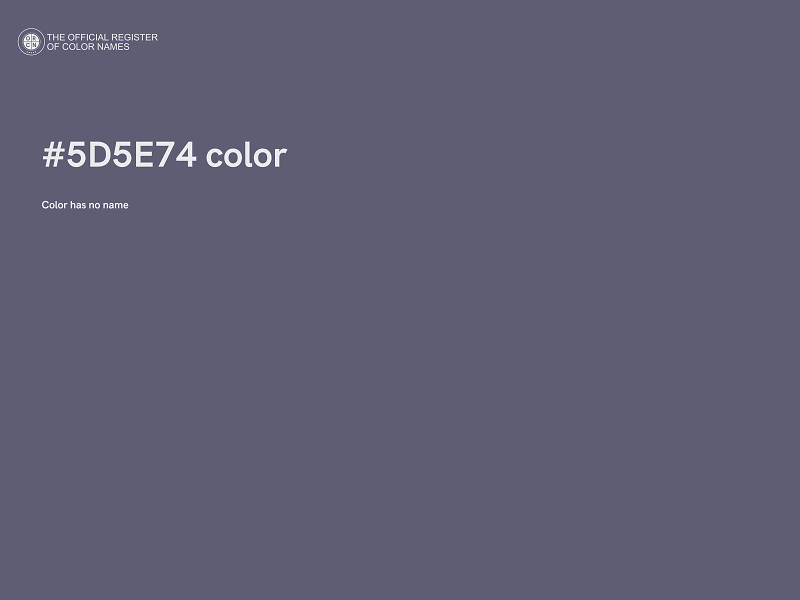 #5D5E74 color image