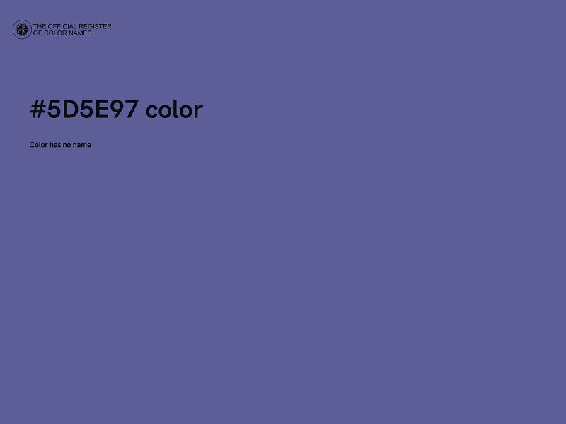 #5D5E97 color image