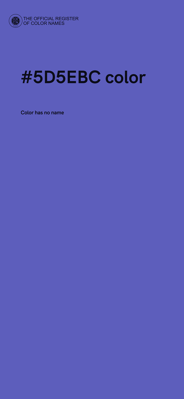 #5D5EBC color image