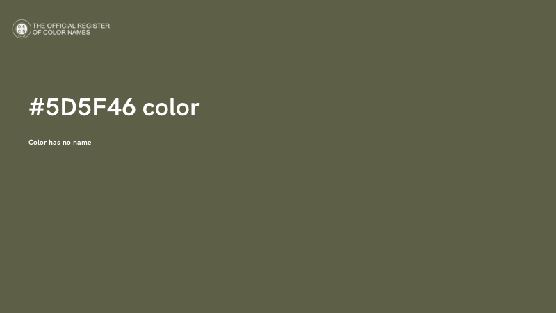 #5D5F46 color image