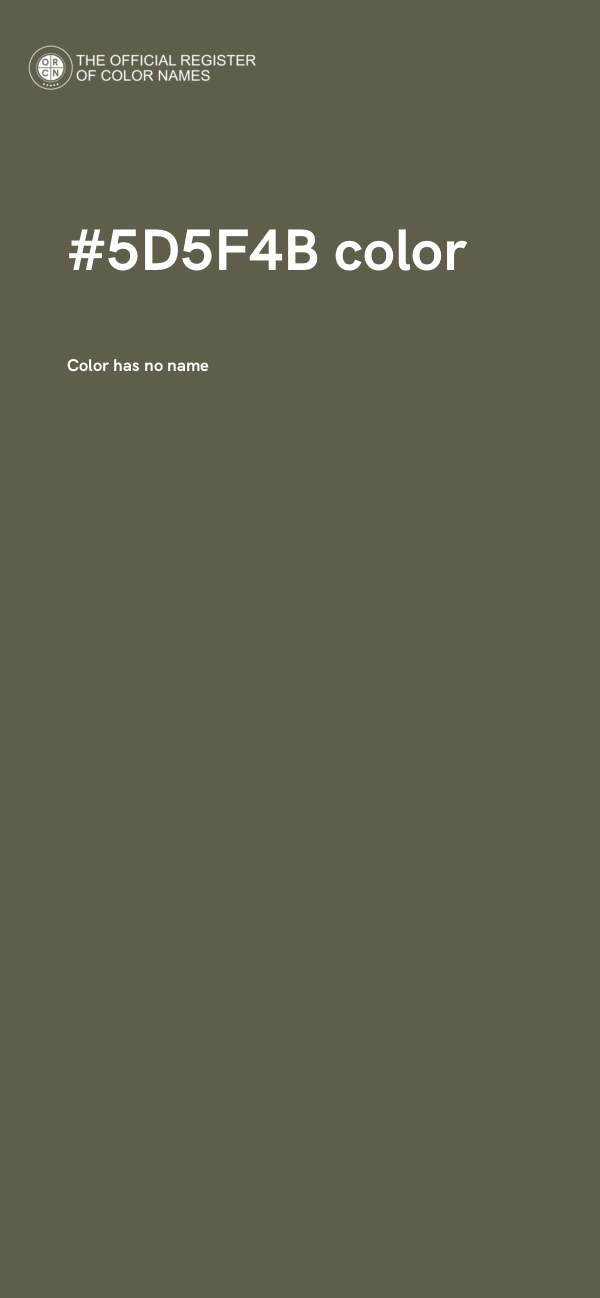 #5D5F4B color image