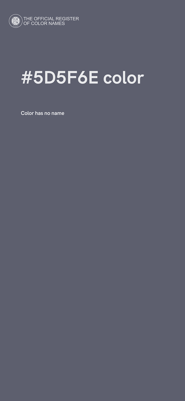 #5D5F6E color image