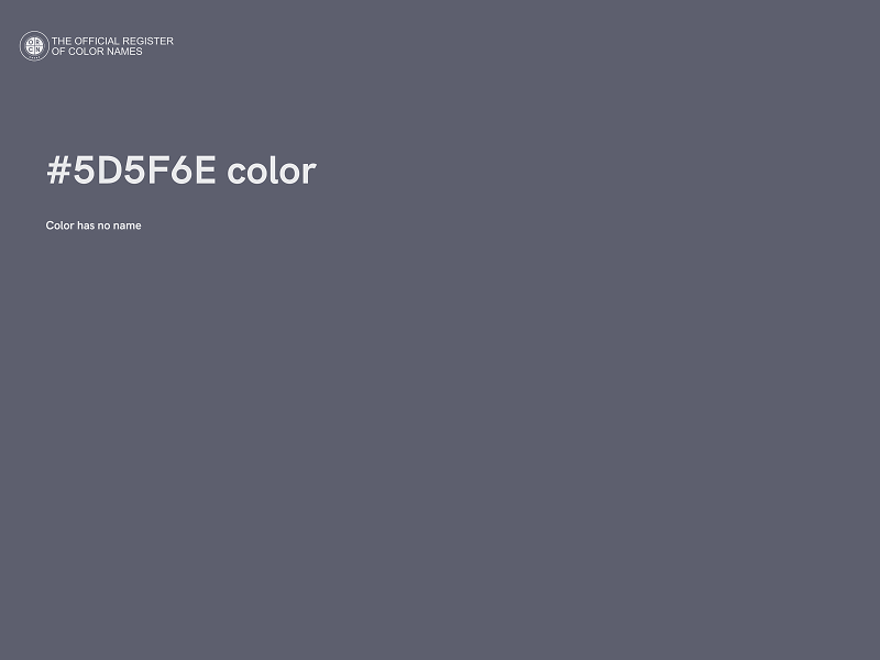 #5D5F6E color image
