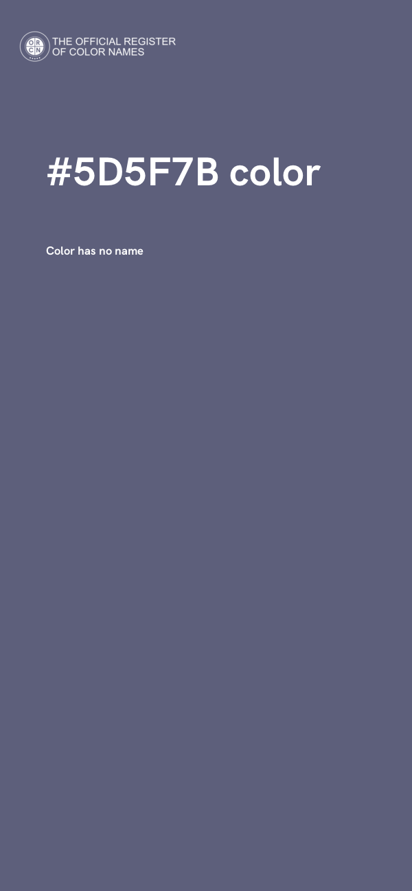 #5D5F7B color image