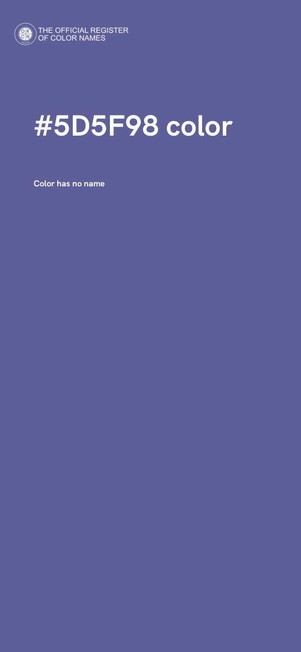 #5D5F98 color image