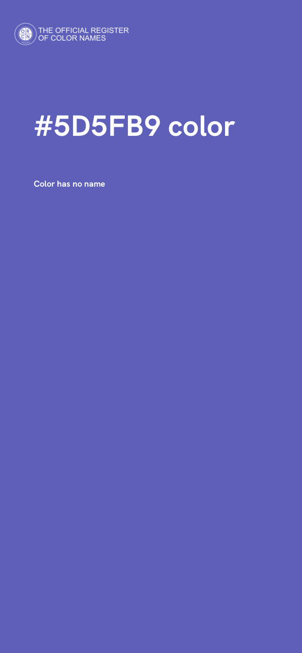 #5D5FB9 color image