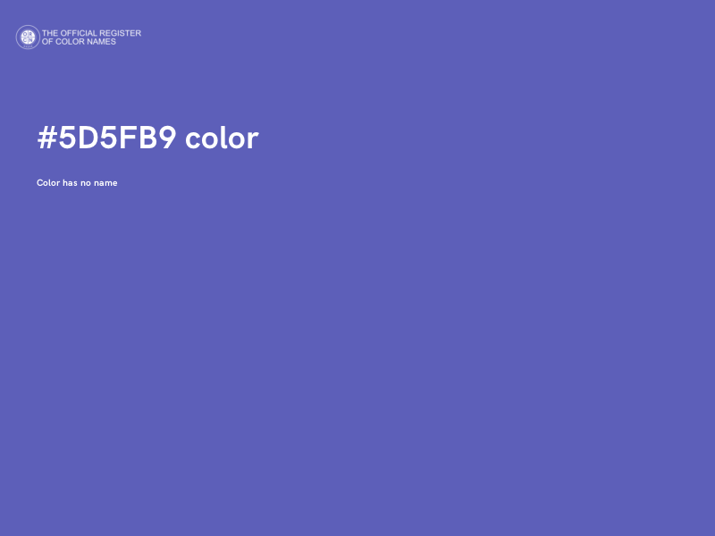 #5D5FB9 color image