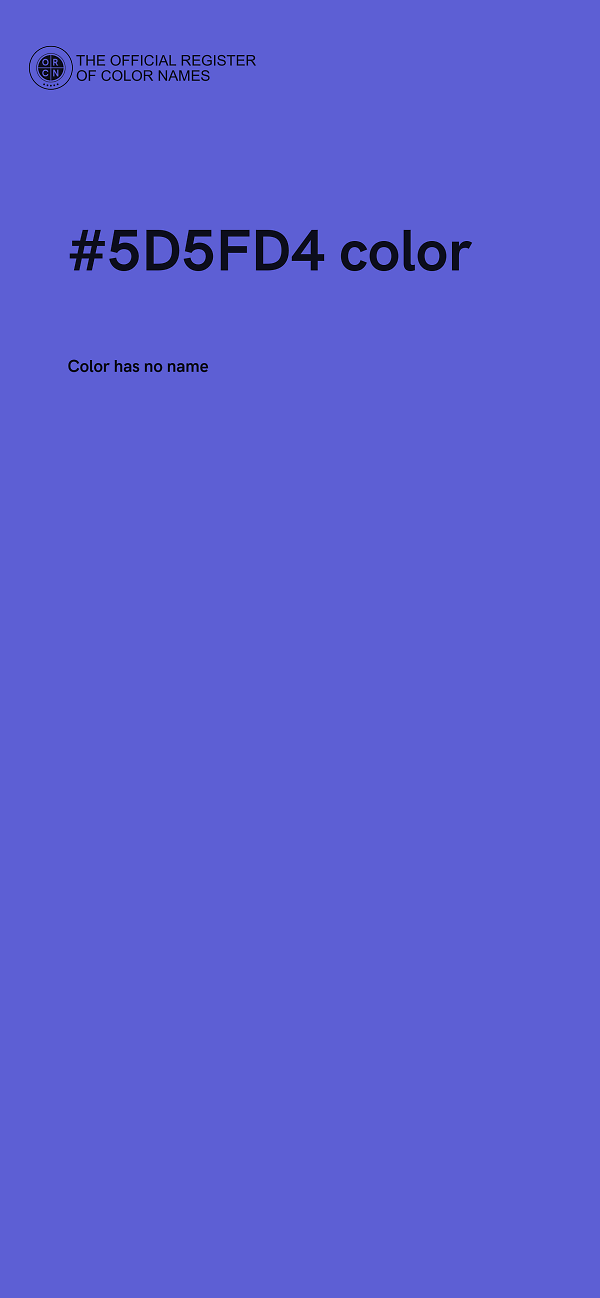 #5D5FD4 color image