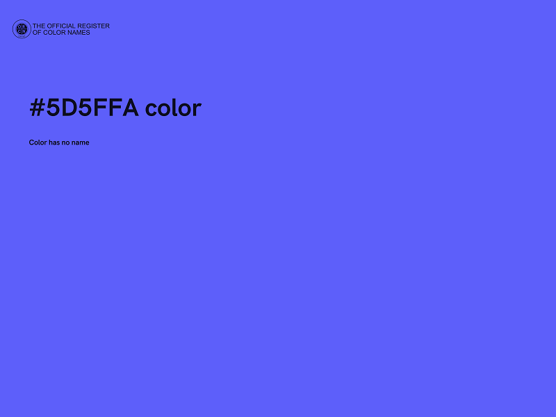 #5D5FFA color image