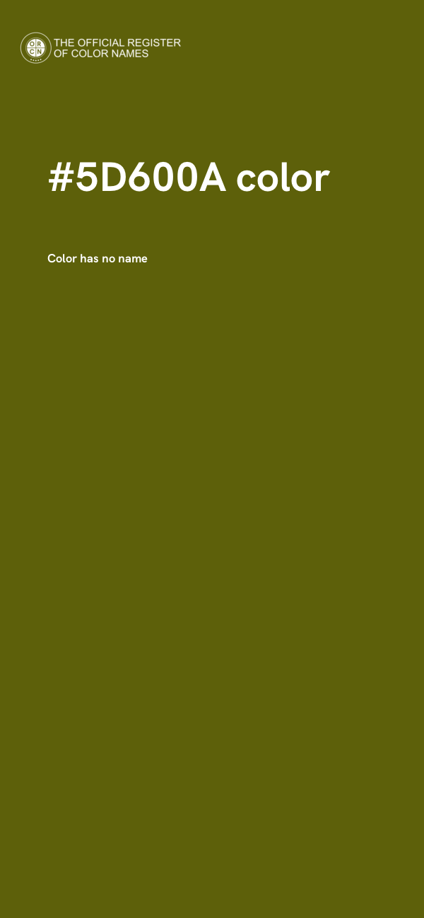 #5D600A color image