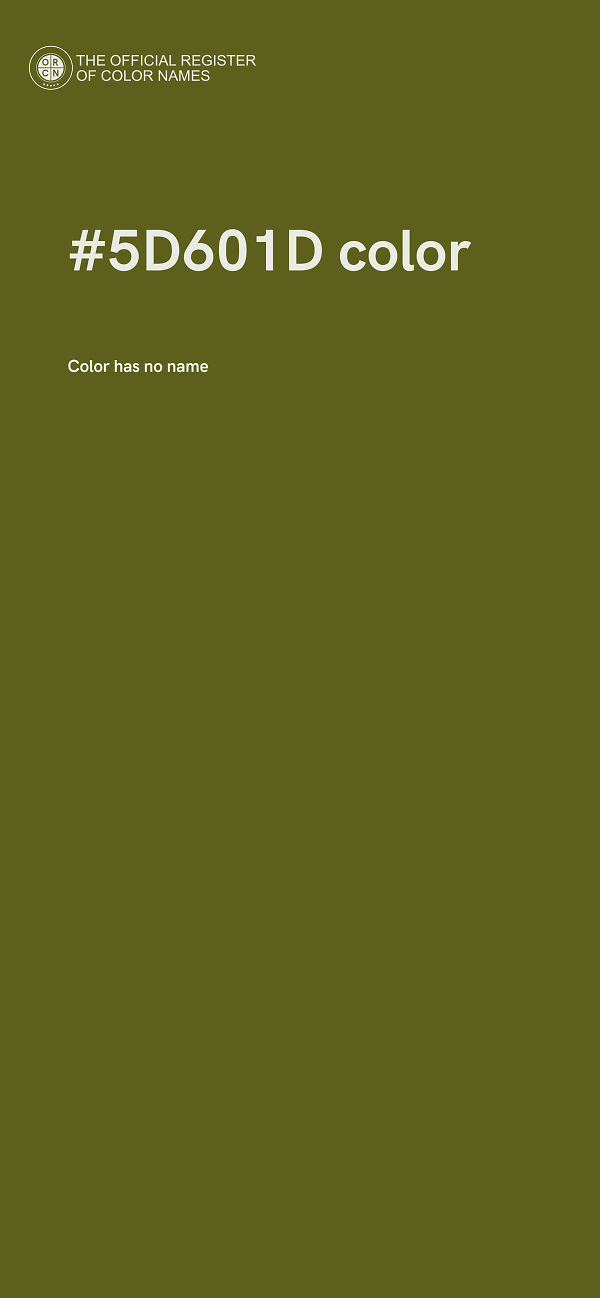 #5D601D color image